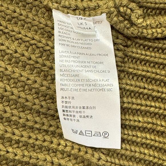 Anthropologie Maeve Mackenzie Chunky Ribbed Moss Green Size S Sweater in EUC - Picture 5 of 10